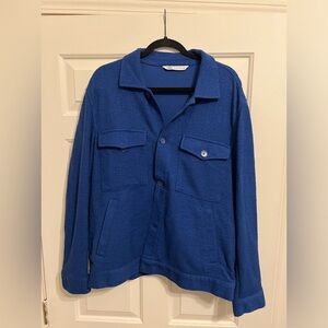 Men’s LIKE NEW Royal Blue Zara Overshirt